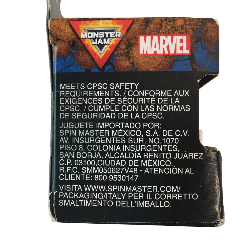 Monster Jam‎ Mini Truck Marvel Black Panther Captain America Iron Man Series 1